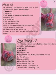 instructions to crochet an ornament for knitting