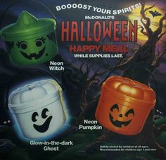 an advertisement for boooost your spirits halloween happy meal