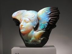 ROM Gems - "Dream Cloud" Carved Boulder Opal Carving, Art Nouveau, Art, Ontario, Opal