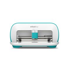 an image of a cricut joy machine on a white background with blue trim