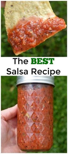 the best salsa recipe is in a jar