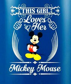 this girl loves her mickey mouse travel mug with disney mouse on the front and back