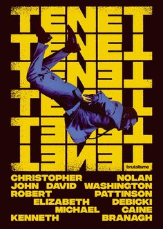 a poster for a concert with a man doing a handstand