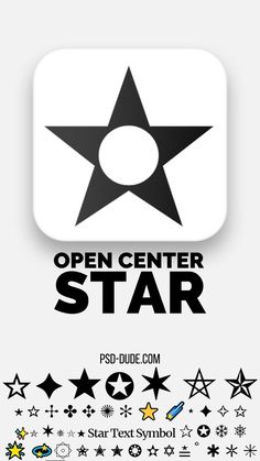 Open Center Star Symbol