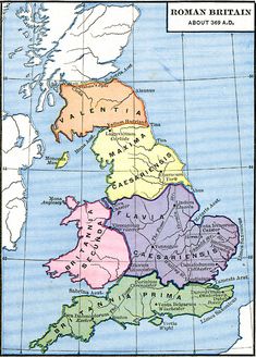 an old map shows the british and irish borders, with major cities in different colors