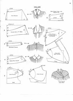 the instructions for how to make an origami shirt with collars and sleeves