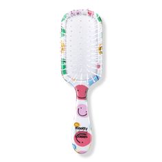 Happy Dreams Knotty Kids Wet & Dry Detangler -  The Happy Dreams Knotty Kids Wet & Dry Detangler from The Knot Dr. by Conair features Flexalite bristles with oversized ball tips that gently massage the scalp.    Features     Flexalite bristles with extra-large tips gently massage the scalp Gentle on the scalp, fun to brush High-quality smiley face print   - Happy Dreams Knotty Kids Wet & Dry Detangler Smiley Face Print, Detangling Brush, Face Print, Ulta Beauty, Wet And Dry, Hair Tools, Smiley Face, Hair Brush, The Happy