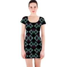 Short+Sleeve+Bodycon+Dress Elegant Pattern, Sleeve Designs, Pattern Print