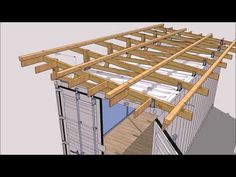 an image of a building that is being built with wood framing and metal studs