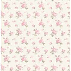 a wallpaper with pink flowers on it