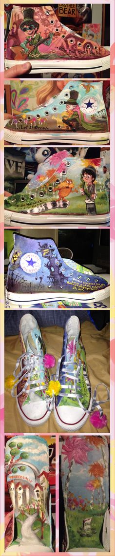 Love all these Converse! Upcycle Shoes, Sharpie Shoes, Painted Converse, Awesome Shoes, Personalized Shoes, Stylish Socks, Sneaker Art, Shoe Art
