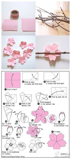 the instructions for how to make paper flowers