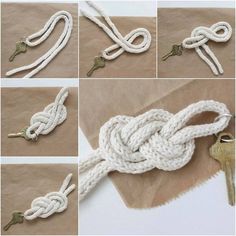 how to tie a knot with rope and other instructions on how to tie it together