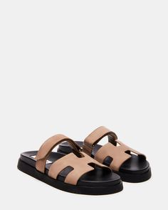 MAYVEN Tan Nubuck Flatform Slide Sandal | Women's Sandals – Steve Madden Spring Sandals 2024, 2024 Sandal Trends, Women’s Sandals, Sandals 2024 Trends, Steve Madden Sandals Outfit, London Clothes, Current Mood Clothing, Sleep Drink, Flat Sandals For Women