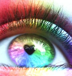 i see rainbow by Mazki.deviantart.com on @deviantART Kristina Webb, Rainbow Eyes, Rainbow Photo, Eye Photography, Colored Contacts, Eyes Lips