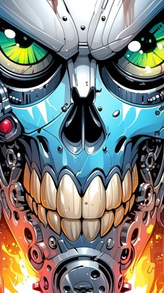 Aerox 155, Copic Marker Art, Creepy Horror, Graffiti Style Art, Graffiti Styles, Terminator, Marker Art, Copic, Graffiti Art