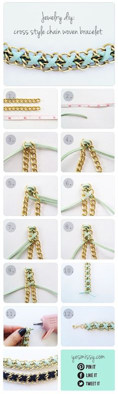 instructions to make a braided bracelet