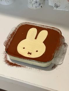 a cake in the shape of a rabbit