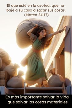 a woman in a green dress is holding an umbrella and standing on the steps with her hands behind her head