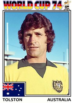 an australian soccer player is featured on the cover of world cup 74