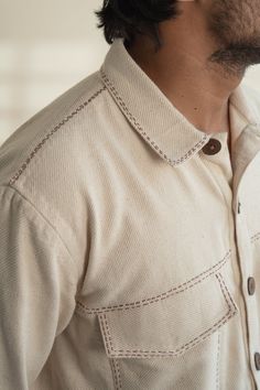 Size Chart This Size Chart Depicts Body Measurements. Denim Details Menswear, Shirt Embroidery Ideas For Men, Embroidery Designs For Men, White Shirt Design, Mens Shirt Details, Embroidery Shirt Men, Menswear Details, Womens Wrap Dress, Man Blazer