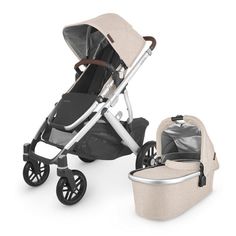 a baby stroller, car seat and travel bag