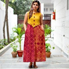 Indian Kurti Designs, Raw Fabric, Churidar Designs, Frock Fashion, Salwar Designs, Frock For Women