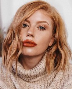 Best Fall Hair Colors, Hair Colors For Short Hair, Colors For Short Hair, Copper Blonde Hair, Modern Bob Haircut, Hair Color Caramel