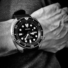 Drew on Instagram: “#thankfulthursday #seiko #turtle #srp777 #madeinjapan #carstudio #wristshot #wristwatch #wristporn #classic #divewatch #monochromatic…” Seiko Turtle, Thankful Thursday, Dive Watches, Rolex Watches, Rolex, Wrist Watch, Japan, My Style, On Instagram