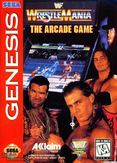 an old video game with wrestlers on the cover