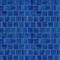 a blue tile wall that looks like it is made out of glass