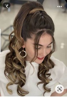 Side Look Hair Hairstyles, Long Hair Shinion, Arabic Hairstyles Simple, Gala Hairstyles Updo, Front Braided Hairstyles, Party Hairstyles For Medium Hair, Messy Ponytail Hairstyles, Hair Style Vedio, High Ponytail Hairstyles