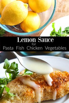 lemon sauce for pasta fish chicken vegetables