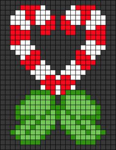 a cross stitch pattern with red and white flowers in the center on a black background