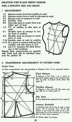 an instruction manual for how to make a vest