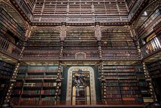 an old library filled with lots of books