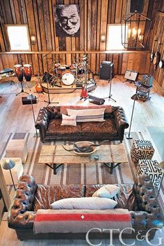 a living room filled with lots of furniture