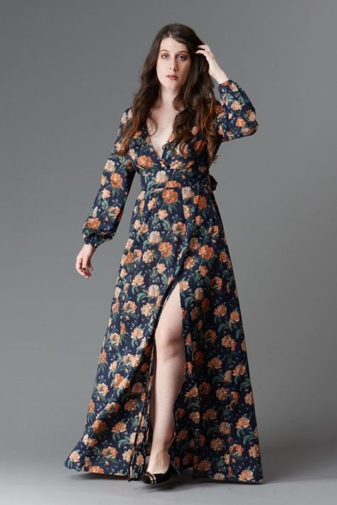Pattern Roundup: Dresses So Comfortable, You Can Nap In Them - Threads Kimonos, Couture, Deer And Doe Patterns, Deer And Doe, Magnolia Dress, Mock Wrap Dress, Deer Doe, Wrap Dress Pattern, Vintage Dress Patterns