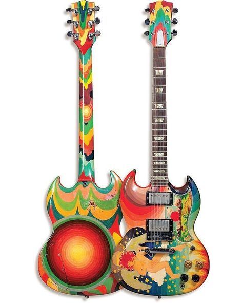 Nature, Eric Clapton Guitar, Beatles Apple, Sg Guitar, Pick Guard, Todd Rundgren, Boutique Guitar, Guitar Obsession, Guitar Painting