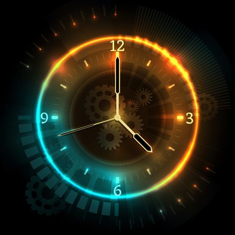 Digital futuristic watch with neon effec... | Free Vector #Freepik #freevector #abstract #arrow #circle #light Wall Clock Background, Digital Clock Design, Special Background, Futuristic Watches, Foto Insta, Stop Motion Photography, Electronics Diy, Digital Watch Face, Colourful Wallpaper