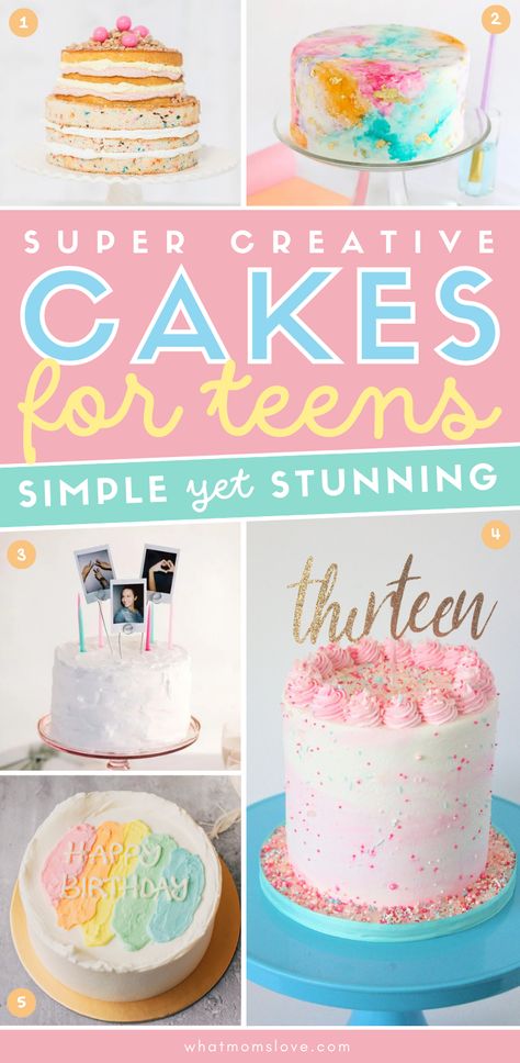 13th Birthday Cake For Girls 13, Girl Birthday Cakes Simple, Publix Birthday Cakes Ideas, Birthday Cakes 10 Girl, Awesome Cake Designs, Teenage Birthday Cake Ideas, Cake Designs Easy Birthday, 16 Birthday Party Cake Ideas, 13 Girl Birthday Cake