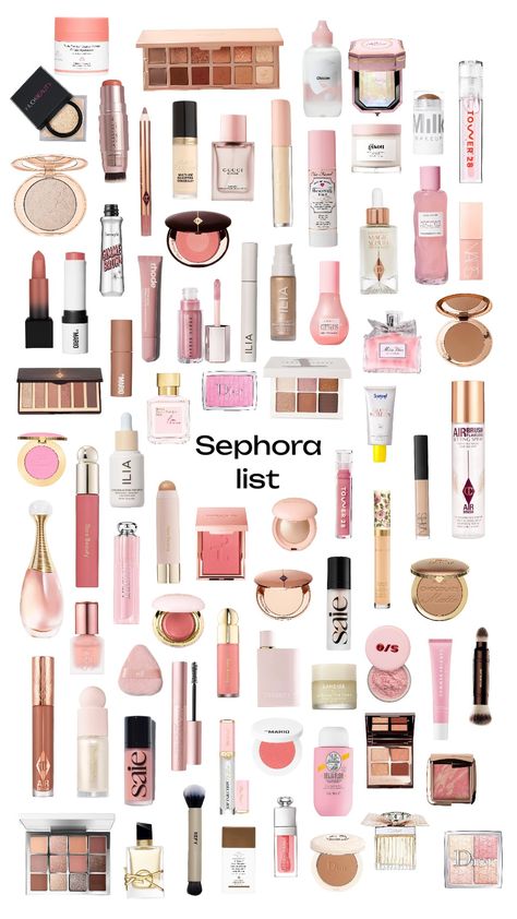Sephora list 🎀💅🏻 Makeup At Sephora, Sephora Must Haves 2024, Shopping At Sephora, Sephora Needs, What To Get At Sephora, What To Get From Sephora, Sephora Gifts, Best Sephora Products, Sephora Aesthetic
