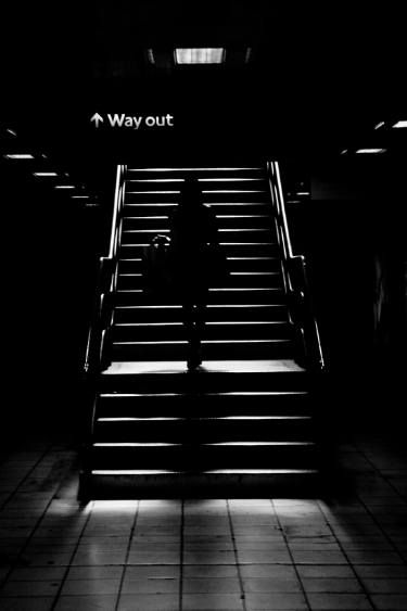 Saatchi Art Artist Markus Wachter; Photography, “Way Out” #art Chiaroscuro, Sketch Portrait, Drawing Black, Foto Tips, Photo B, Foto Art, Dark Photography, Art Sketch, Foto Inspiration