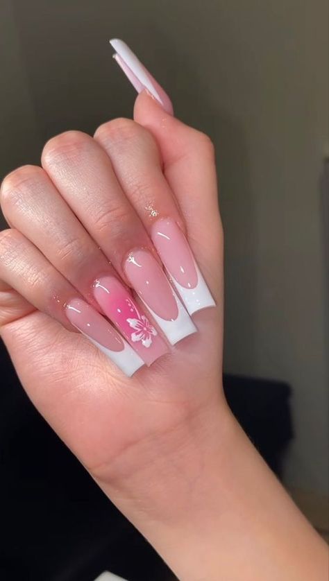 30+ Summer Nail Ideas You Will Love: Get Inspired for Fun in the Sun! Nail Gel Extension Design, Long Nails Ideas Square, Easy Coffin Nail Designs, Acrylic Nails Summer Designs, Cute Simple Acrylic Nails Ideas, Cute Nails Acrylic Pink, Nails Art Ete, Long Flower Nails, Summer Nails Acrylic Square