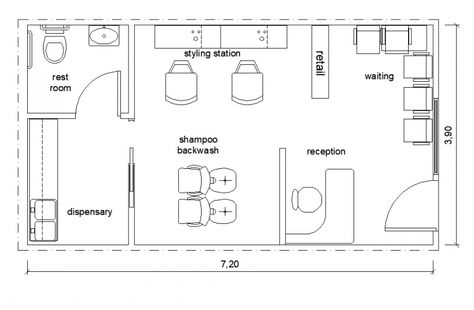 Saloon shop detail elevation and plan layout autocad file Small Salon Interior Design Layout, Beauty Salon Floor Plan Small, Beauty Saloon Interiors Ideas, Small Parlour Ideas, Saloon Designs Ideas, Beauty Salon Layout Ideas Floor Plans, Small Salon Floor Plan, Hair Salon Layout Ideas Floor Plans, Small Beauty Salon Ideas Layout