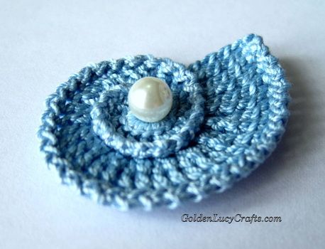 Amigurumi Patterns, Sea Shell Applique, Crochet Sea Shell, Crochet Seashell Applique, Shell Applique, Seashell Crochet, Crochet Seashell, Sea Motifs, Crochet Shell Pattern