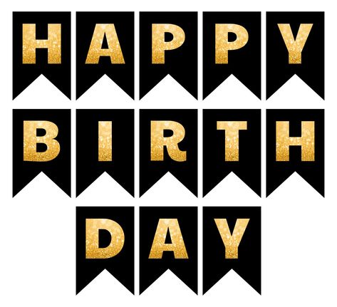 Happy Birthday Printable Letters Black And Gold Printable Birthday Banner Template, Happy Birthday Printable Stickers, Happy Birthday Banners Printable Free, Happy Birthday Lettering Printable, Happy Birthday Banner Printable Free Black And Gold, Cute Birthday Stickers Printable, Happy Birthday Letters Printable Free, Printable Happy Birthday Banner Letters, Happy Birthday Tags Free Printable