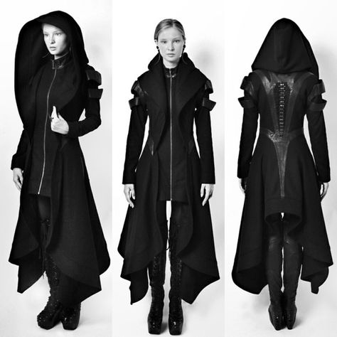 Black Cape Coat, Gothic Cosplay, Hero Clothes, Long Hooded Jacket, Top Cosplay, Gothic Coat, Gothic Jackets, Steampunk Jacket, Long Black Jacket