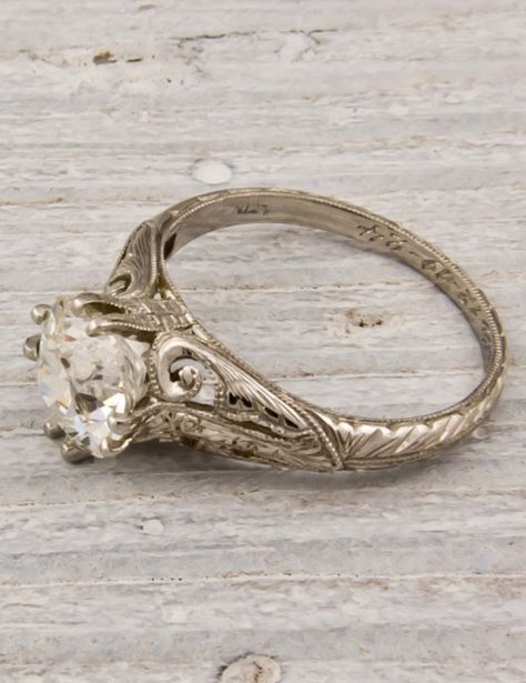 Vintage diamond ring European Cut Diamond Engagement Ring, Antique Engagement Ring, Antique Wedding Rings, Vintage Diamond Rings, Antique Wedding, Antique Engagement, Wedding Rings Vintage, European Cut Diamonds, Vintage Engagement