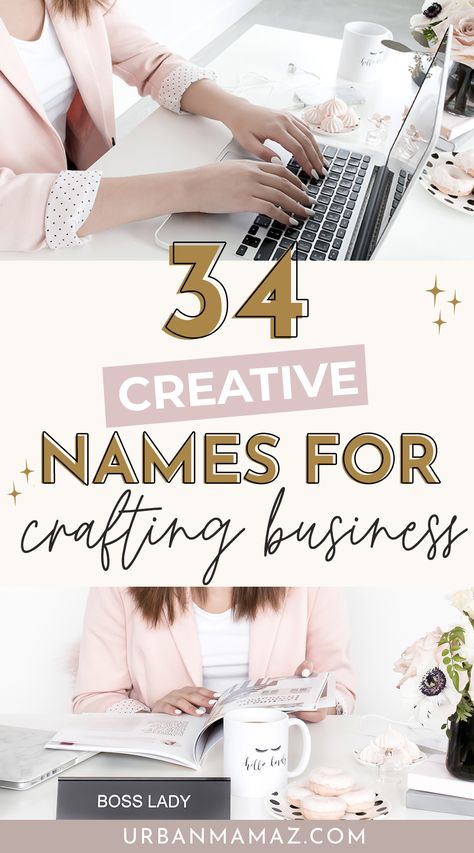 Creative Names for Crafting Business Aesthetic Crochet Business Names, Personalised Business Ideas, Printing Name Ideas, Small Buissnes Name Idea, Wreath Business Name Ideas, Name Of Business Idea, Black Owned Business Name Ideas, Creative Business Name, Southern Names For Business